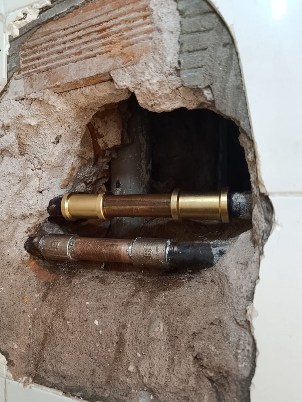 Solda em tubulação de cobre